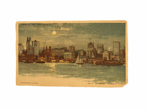 Moonlight on North River Published by Printing Mogul William Randolph Hurst in 1903, Unused