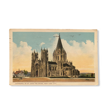 Load image into Gallery viewer, Cathedral of St. John The Divine, New York City. Postcard Sent Dec. 4 1918